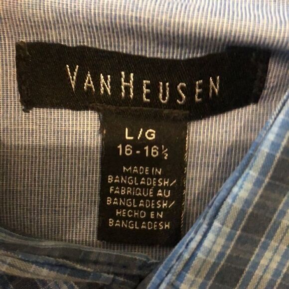 COPY - Light and dark blue button down - Picture 2 of 2